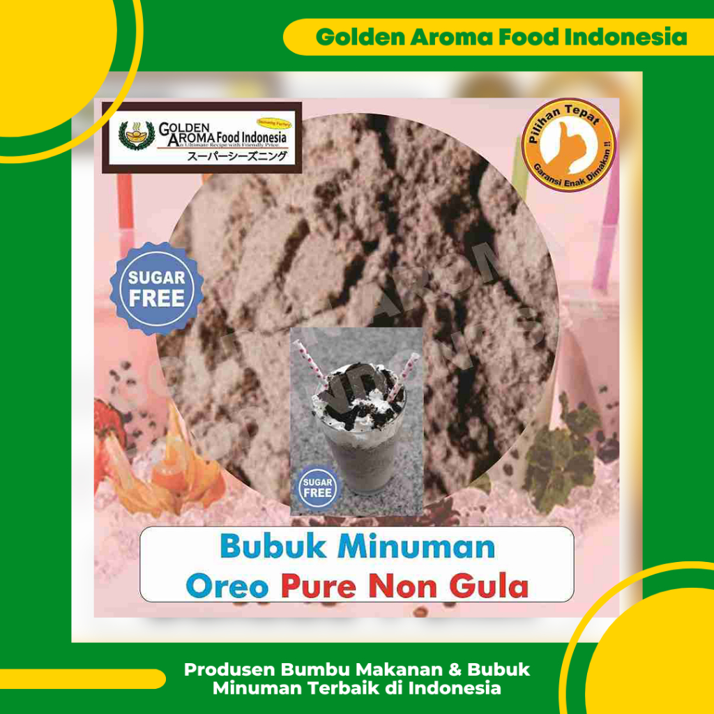 

GAFI Bubuk Minuman Oreo Cookies Non Gula Pure 1 Kg Oreo Cookies Drinking Powder Sugar Free Enak Murah