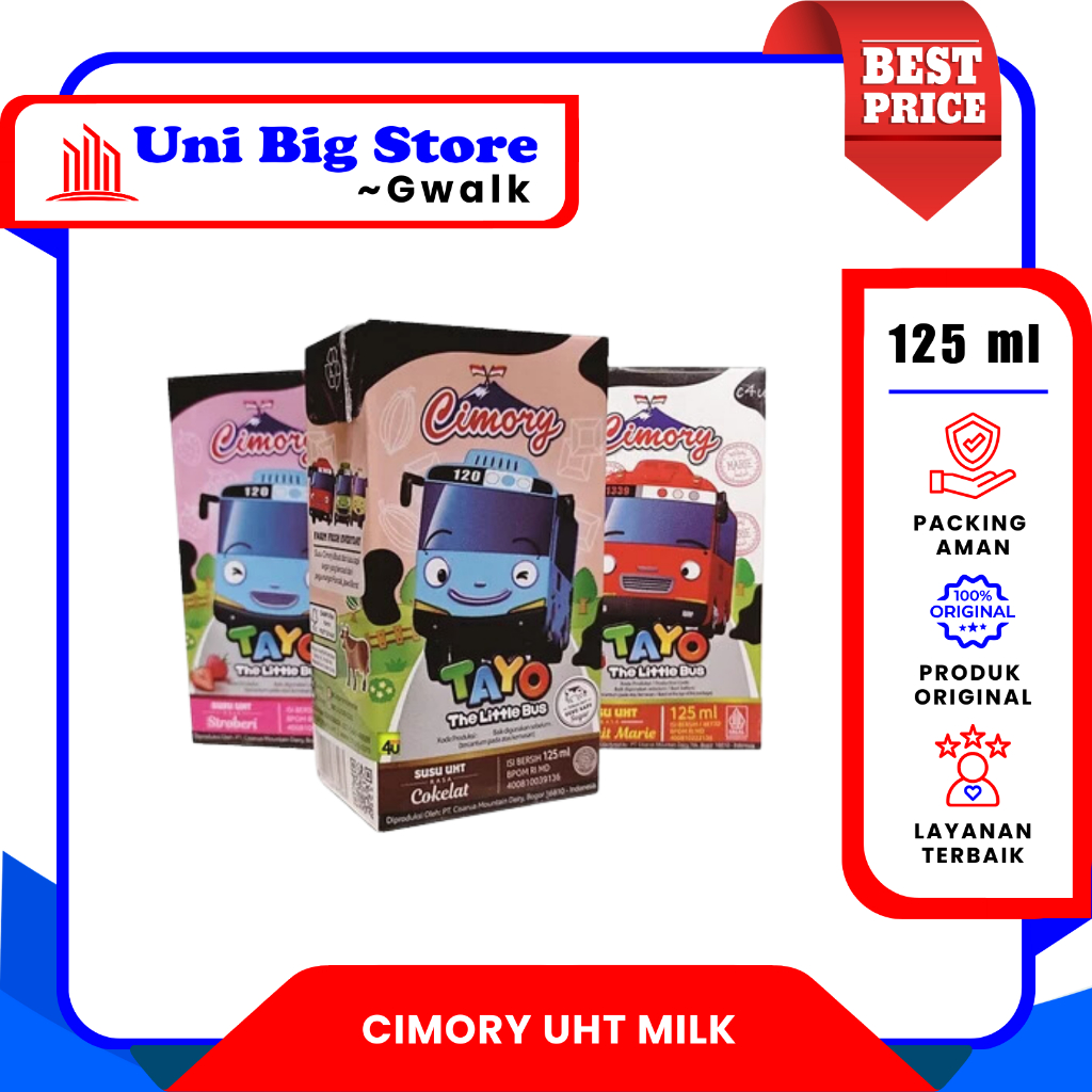 

CIMORY SUSU SEGAR UHT MILK TAYO COKLAT STRAWBERRY CHOCOMALT - 125 ml