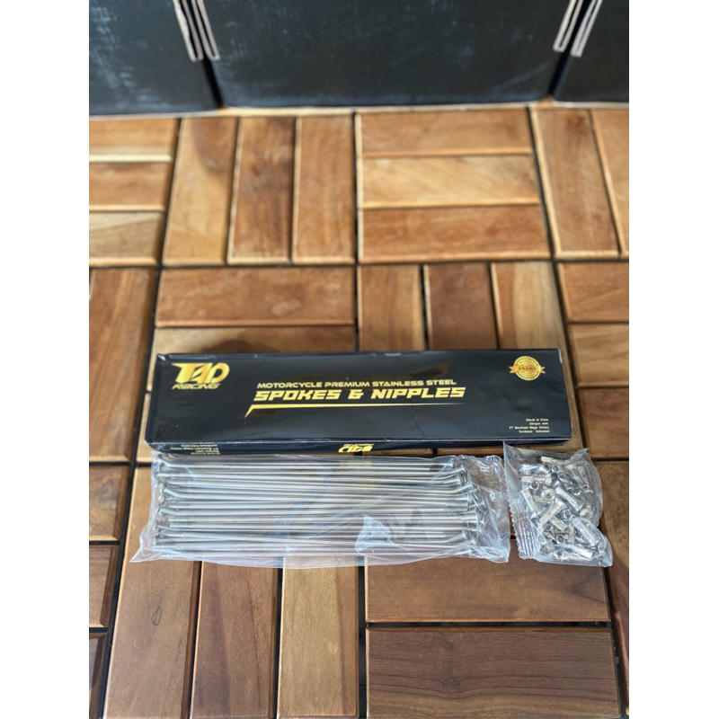 spokes & nipple motorcycle ruji stainless anti karat supermoto depan crf dan klx dtracker ring 17