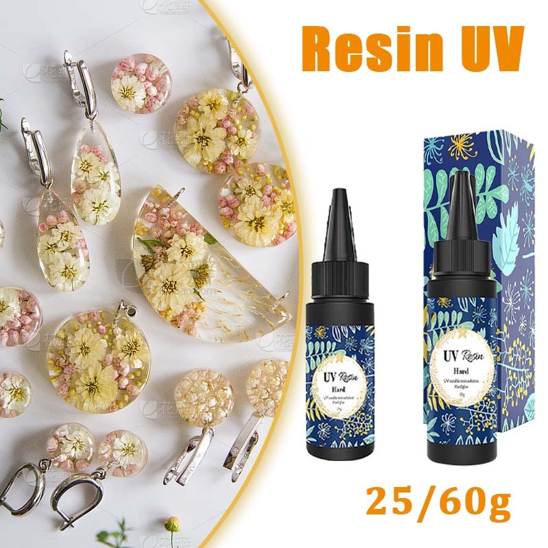 

25/60g Resin Uv Hard Asisst Resin Uv Bening Resin Ultraviolet Untuk Craft Diy Resin Clear