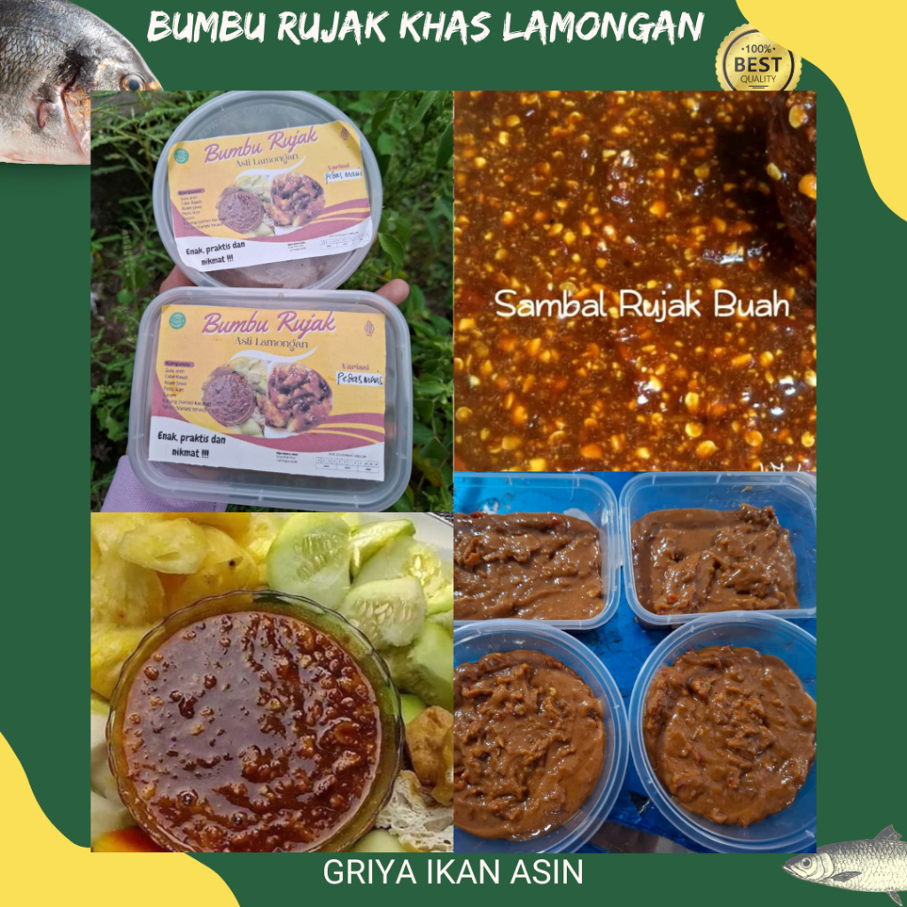 

Bumbu rujak khas lamongan/sambal rujak petis enak termurah