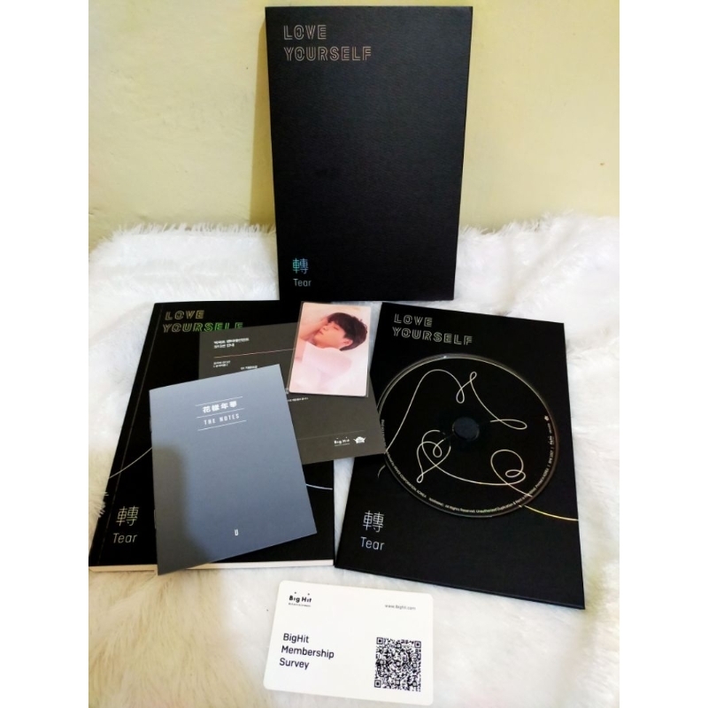 Album BTS Love yourself Tear versi U Unsealed Fullset PC Suga