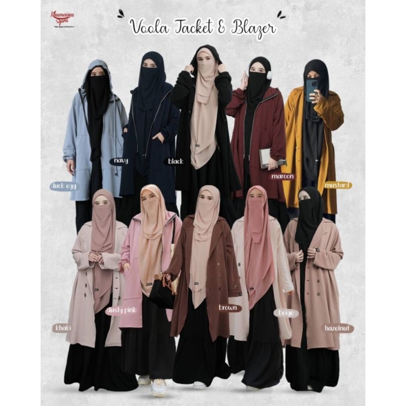 Jaket dan blazer voola dari Khumaira syari
