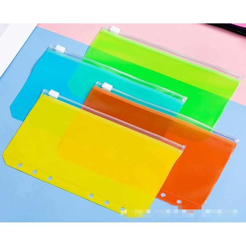 Ziplock Binder A6 dan A5 Warna Warni Binder Tabungan Binder Keuangan Binder Tabungan