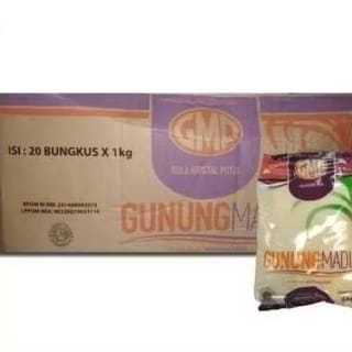 

Gula GMP premium 1 kg per dus / Gula Gmp 1 dus isi 20 pak (20kg) / 1 dus Gula GMP gula pasir