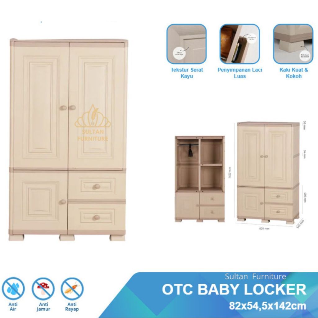 Lemari Pakaian Plastik Bayi -  OTC Baby Locker - Olymplast
