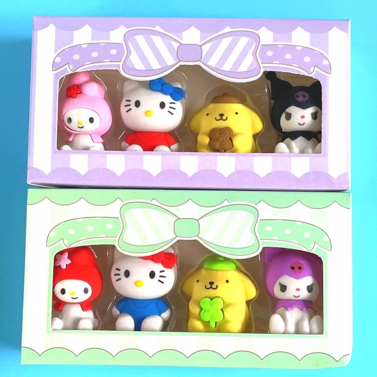 

PENGHAPUS SANRIO MINIATUR 3D PENGHAPUS PENSIL STIP MINIATUR SANRIO 1 BOX ISI 4 PCS PENGHAPUS SANRIO PREMIUM HELIOSS.CO