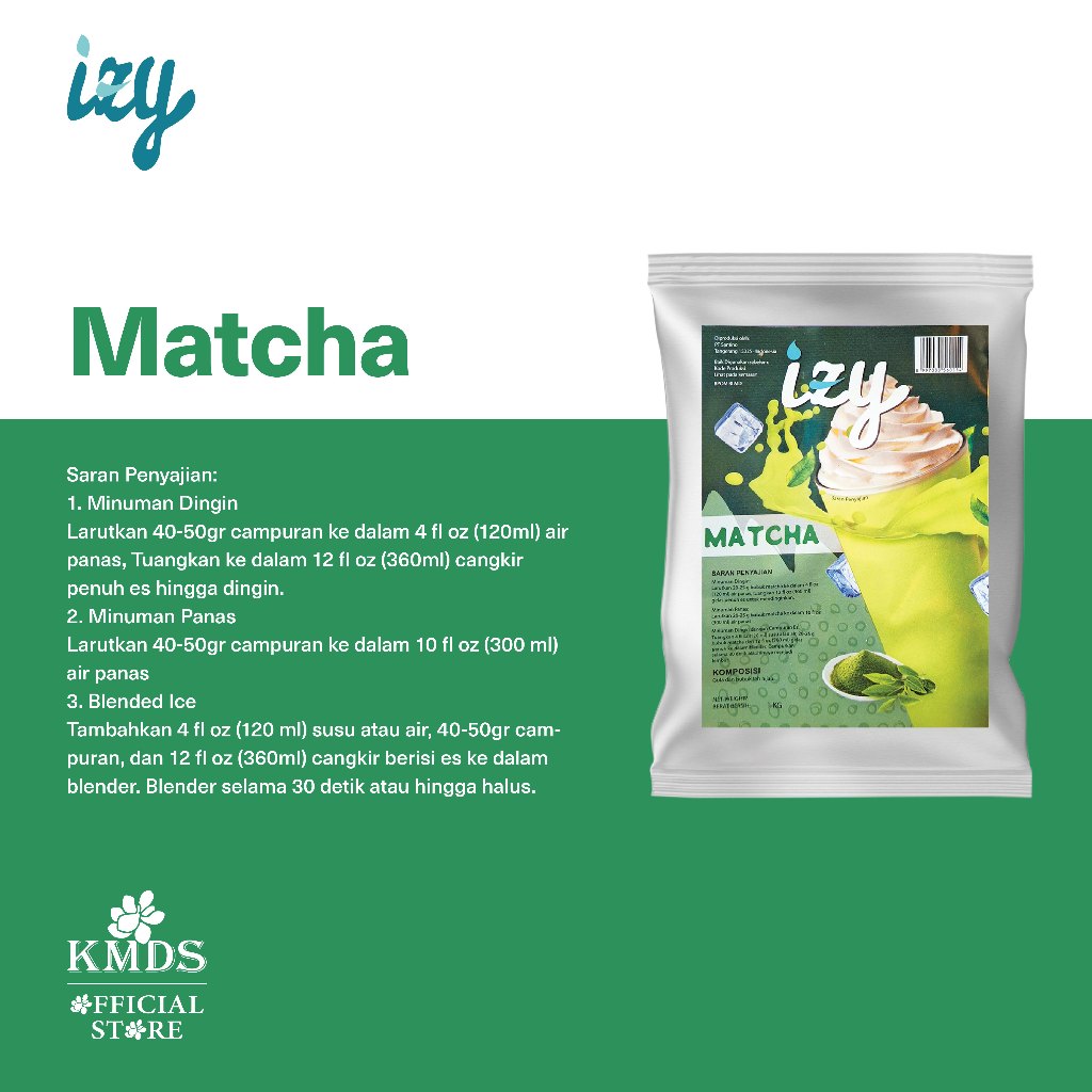 

Izy Matcha Powder 1000gram 1 Kg
