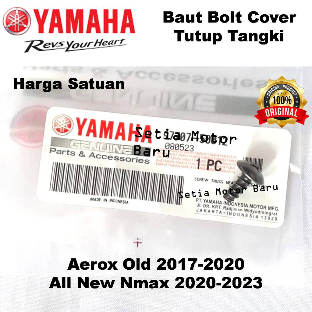 Baut Bolt Cover Tutup Tangki Aerox Old Lama Laci All New Nmax N Max Ori Asli Yamaha