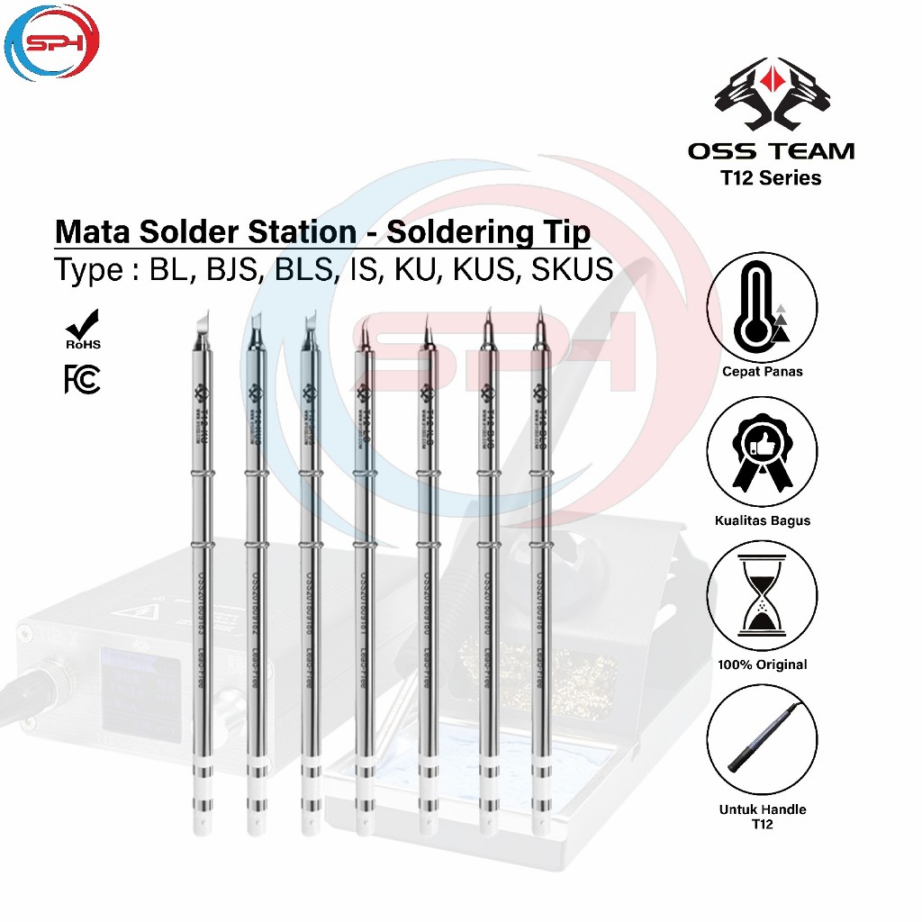 OSS TEAM T12 Series Mata Solder Gagang T12 - Soldering Tip T12 Handle