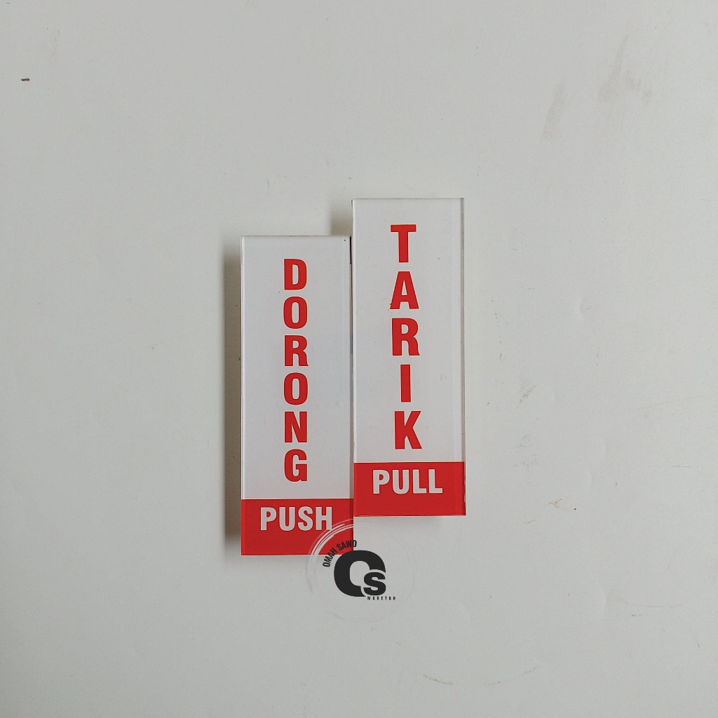 

Akrilik Pull Push - Dorong Pintu - Tarik Pintu - Akrilik Penanda Pintu