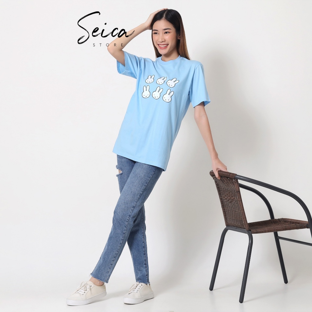 Kaos Tshirt Miffy and Friends Premium Cotton Combed Unisex