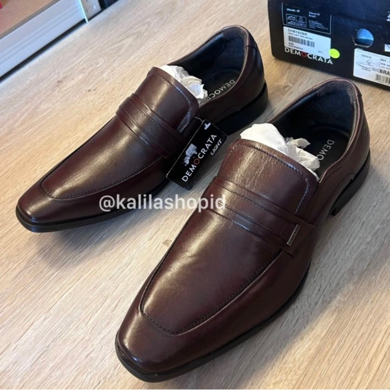 Sepatu Formal Pria Pantofel Democrata Vince Light Original