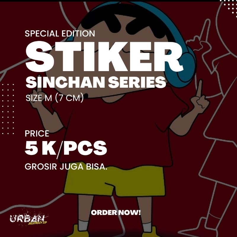 

URBAN Stiker / Sticker 7CM Sinchan Series 1 Pcs by URBAN DISTRICT