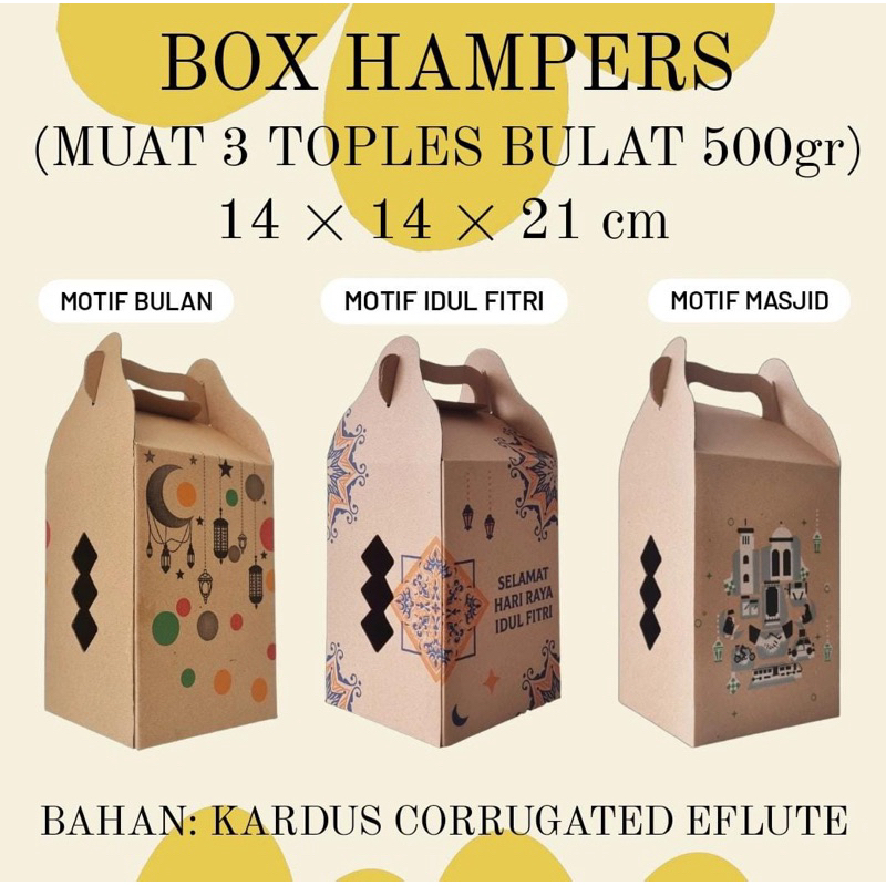 

(MIN ORDER 10 PCS) BOX TOPLES LEBARAN NATAL / DUD TOPLES BULAT 500gr / GABLE BOX 14x14x21