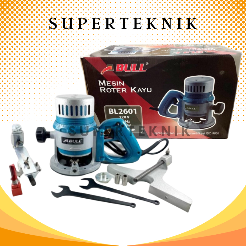 Mesin Profil Router Trimmer Kayu Besar Bull BL 2601 Trimmer BL2601 / Mesin Profil Kayu Bull Bl2601 M