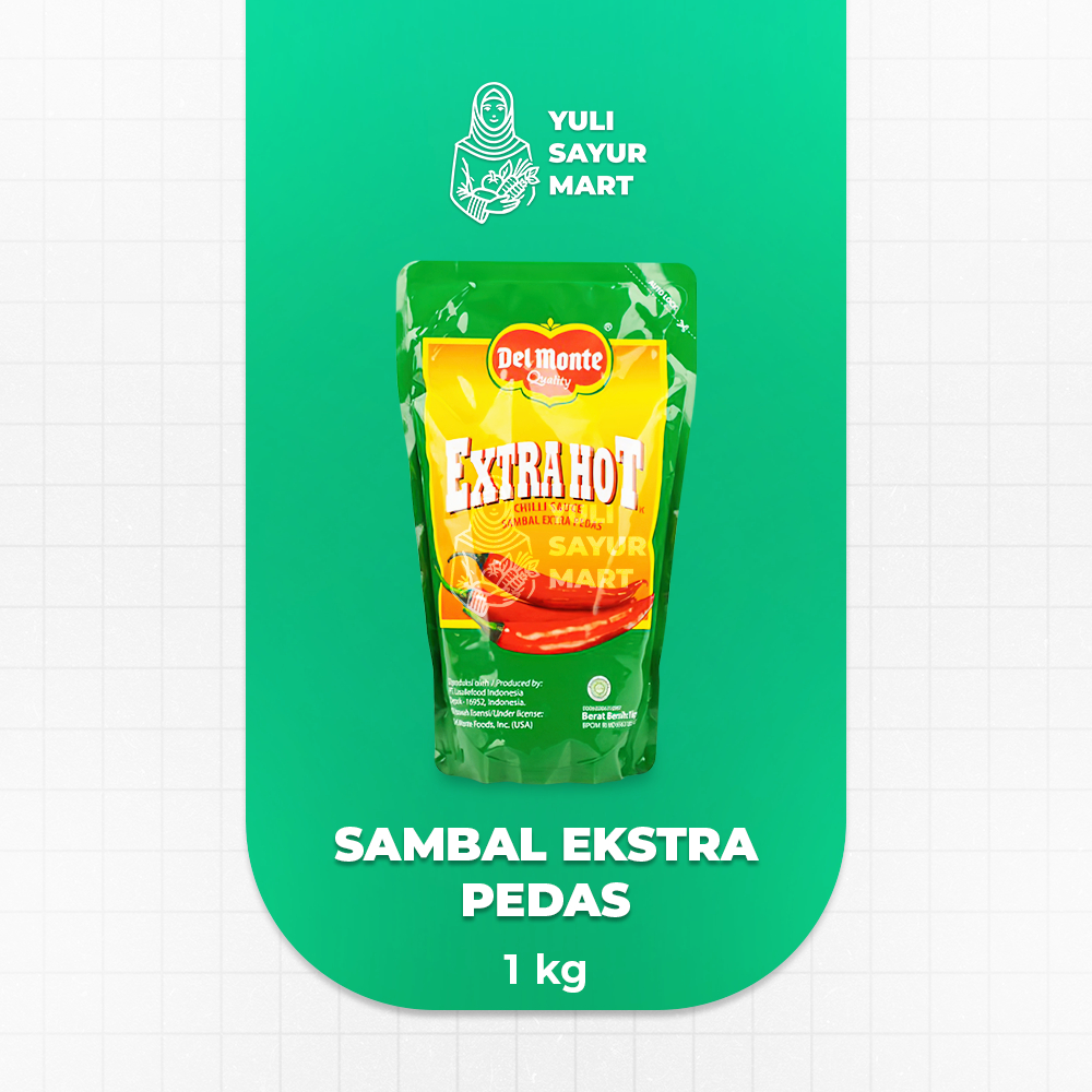 

Del Monte Extra Hot Chili Sauce 1kg - Yuli Sayur Mart