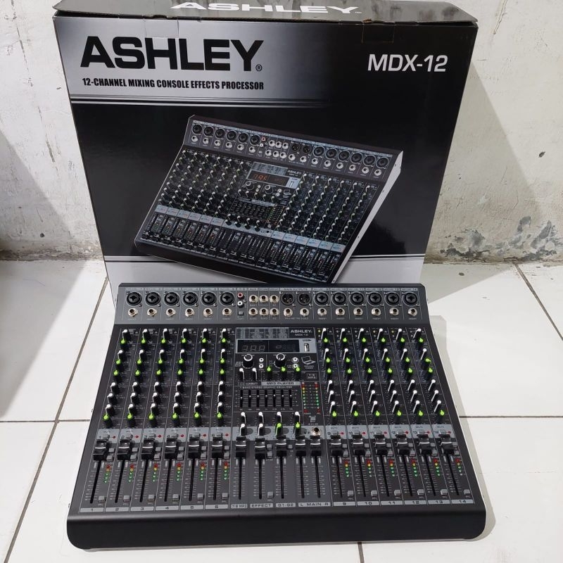 mixer 12 channel ashley MDX 12 original mixer audio 12chanel