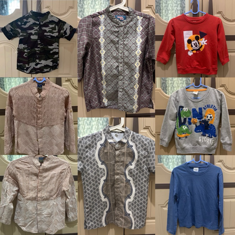 Preloved - Kemeja Sweater Koko Klamby Nevada Little M Little Malik Mini Cottons Anak Laki Laki