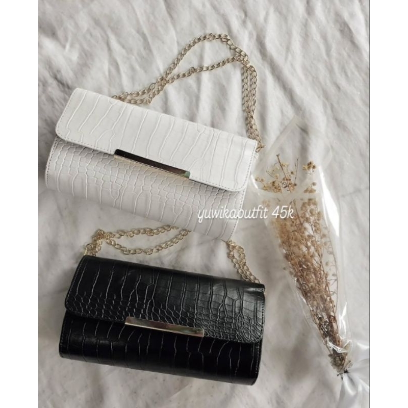 croco bag tas tali rantai