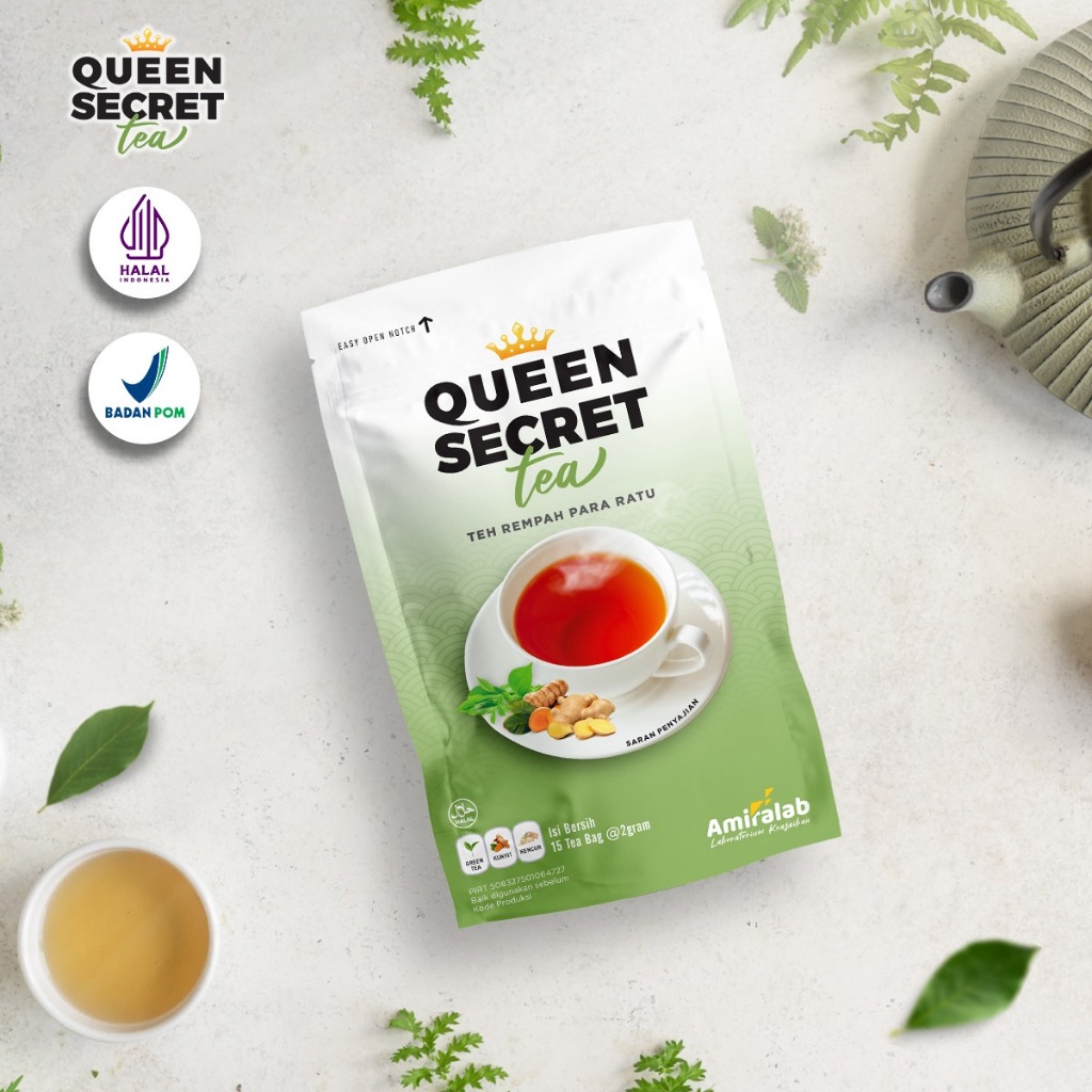 

Amiralab - Queen Secret Tea Herbal isi 15 teabag