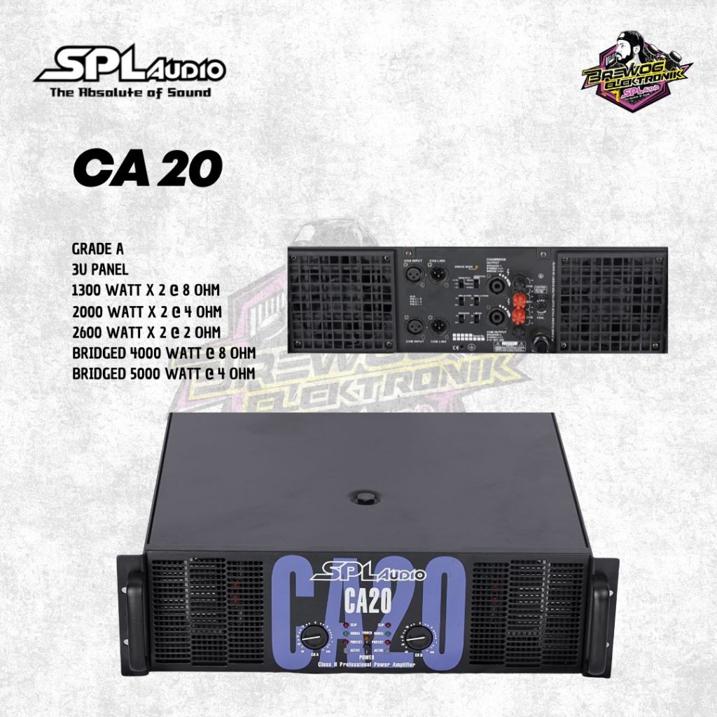 ORIGINAL PRODUK BREWOG SPL AUDIO POWER CA 20