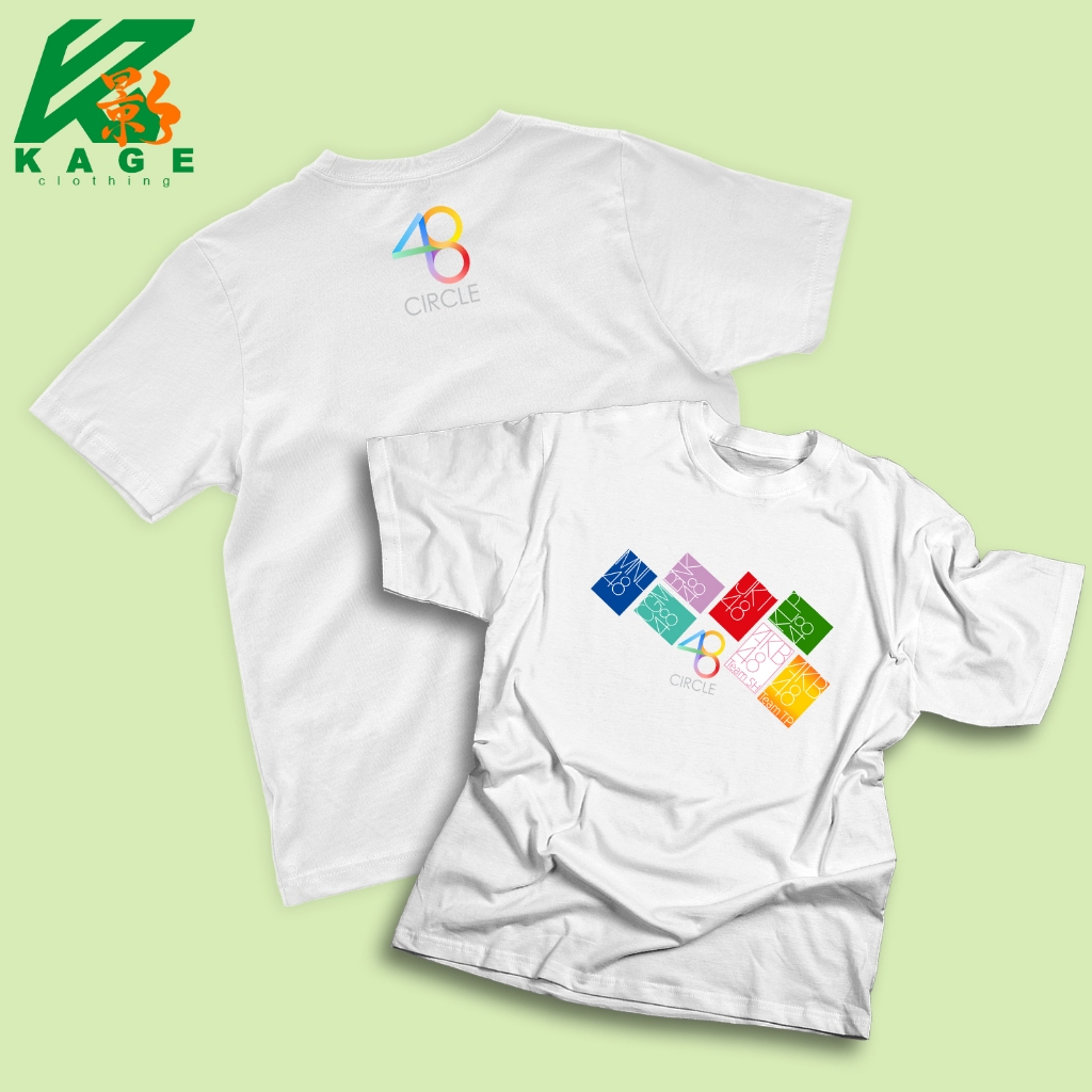 Kaos Pria 48 CIRCLE AKB48 JKT48 Dewasa Baju Atasan Unisex Kageclothing