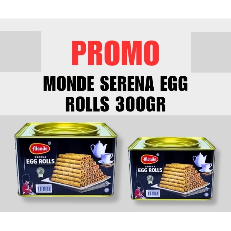 

PROMO Monde Serena Egg Rolls 300gr Biskuit Monde terbaru dan termurah