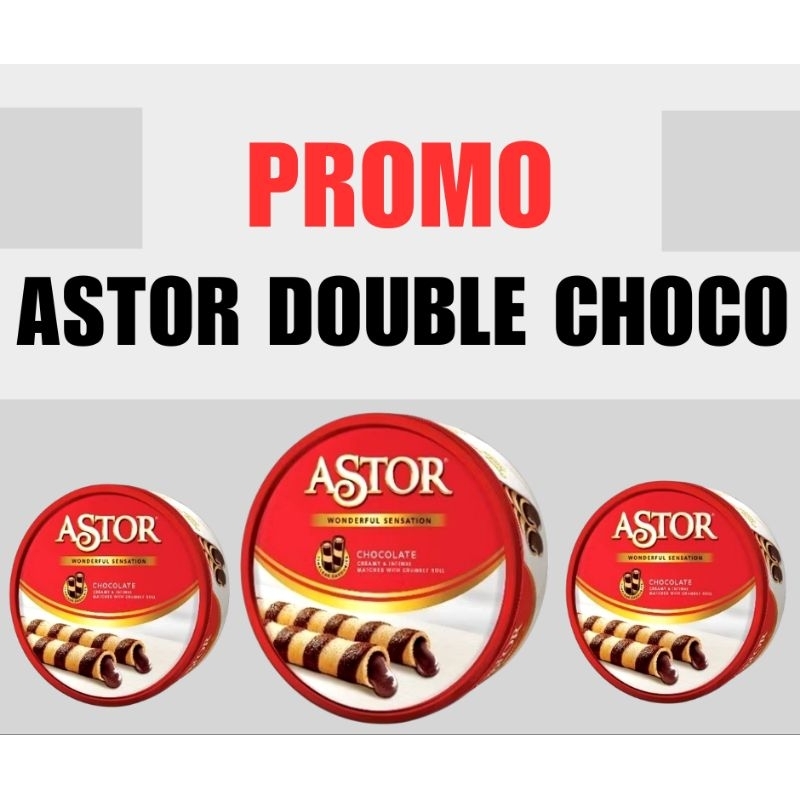 

PROMO Astor Double Chocolate 156gr wafer rolls