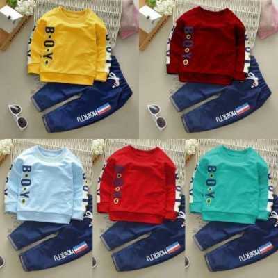 [ Cuci Gudang ] Set Baby Boy Pakaian Anak Laki Laki Setelan Sweater Anak 3-5 Tahun