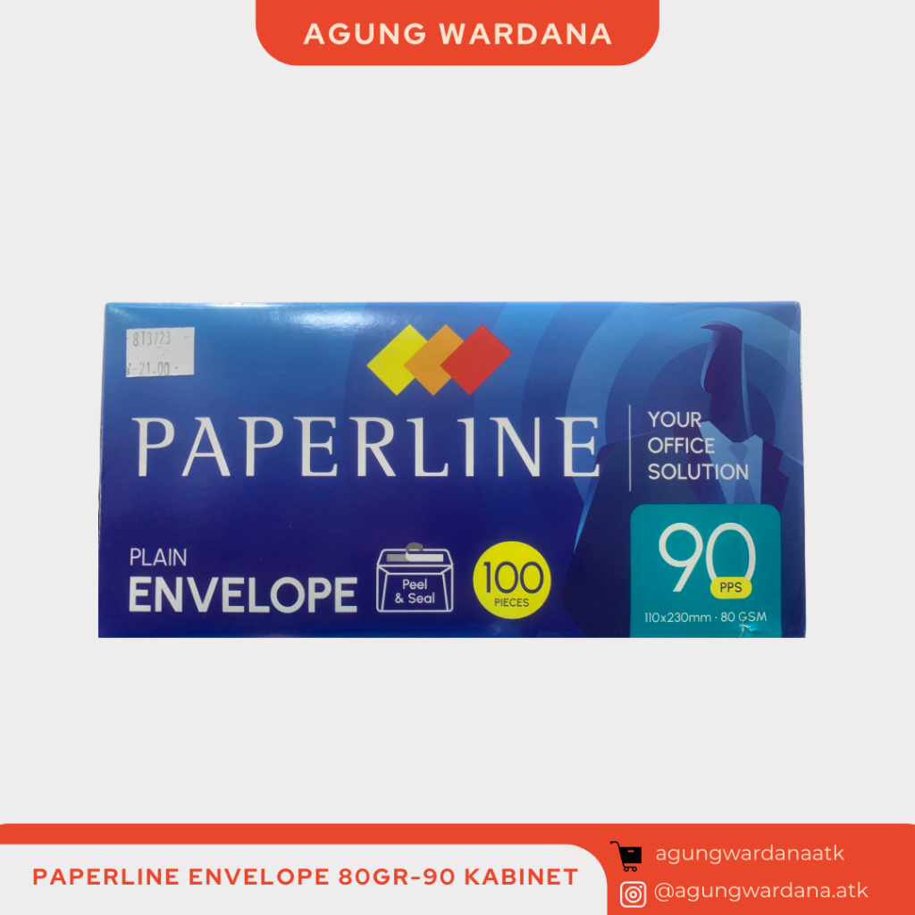 

AMPLOP PAPERLINE ENVELOPE 80GR-90 KABINET