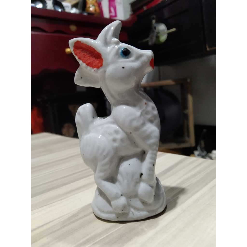 Patung Rusa Mini Keramik Kuno Jadul Antik