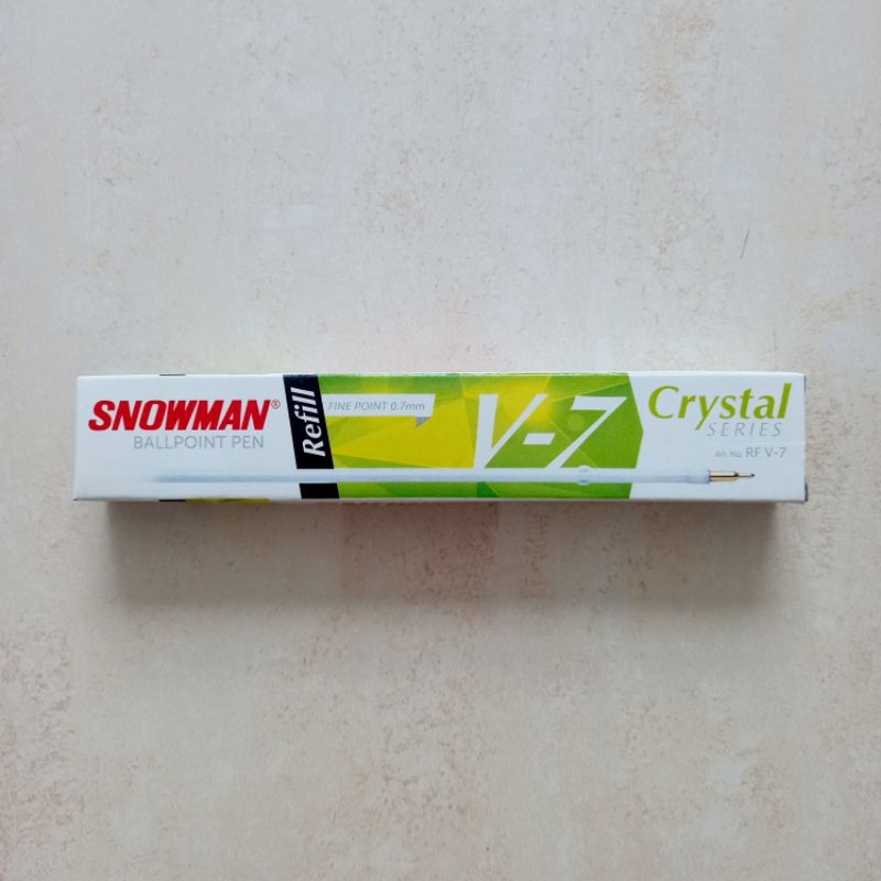 

[ LUSIN MURAH ] Refill Pen Isi Pulpen 0.7 mm Snowman V7 Crystal RF V-7