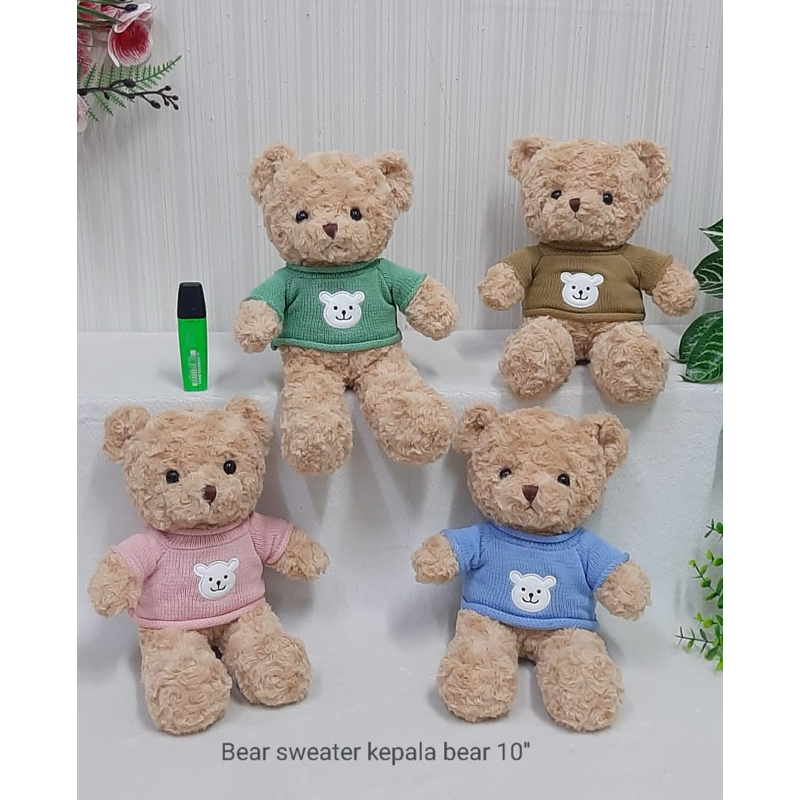 Boneka Teddy Bear Sweater Bear Baju Cocok Untuk Kado Hadiah