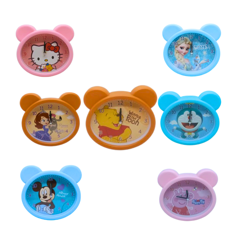 Superdino Jam Alarm RY-907A Jam Weker Karakter kartun Winnie The Pooh Jam Meja Minimalis