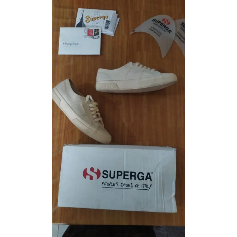sepatu superga 2750 cotu classic original pemakaian 6 bulan second preloved