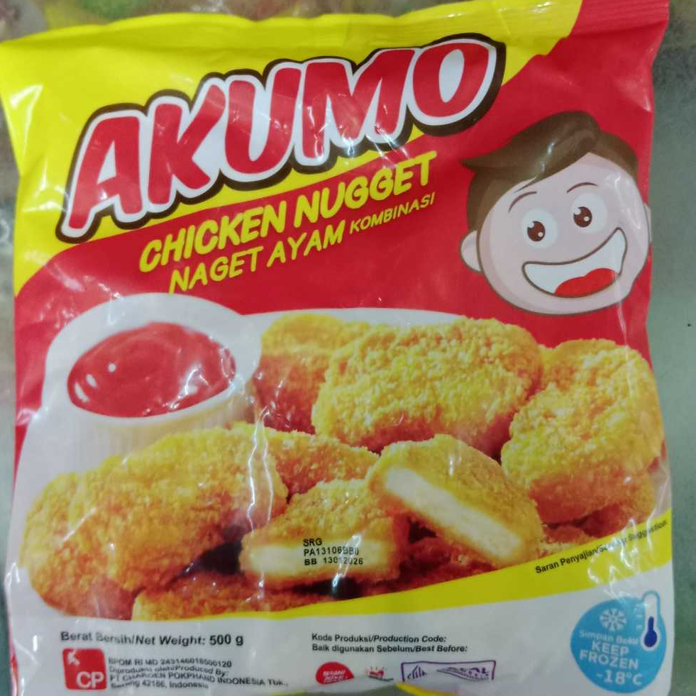 

AKUMO Naget Ayam (Chicken Nugget) 500gr