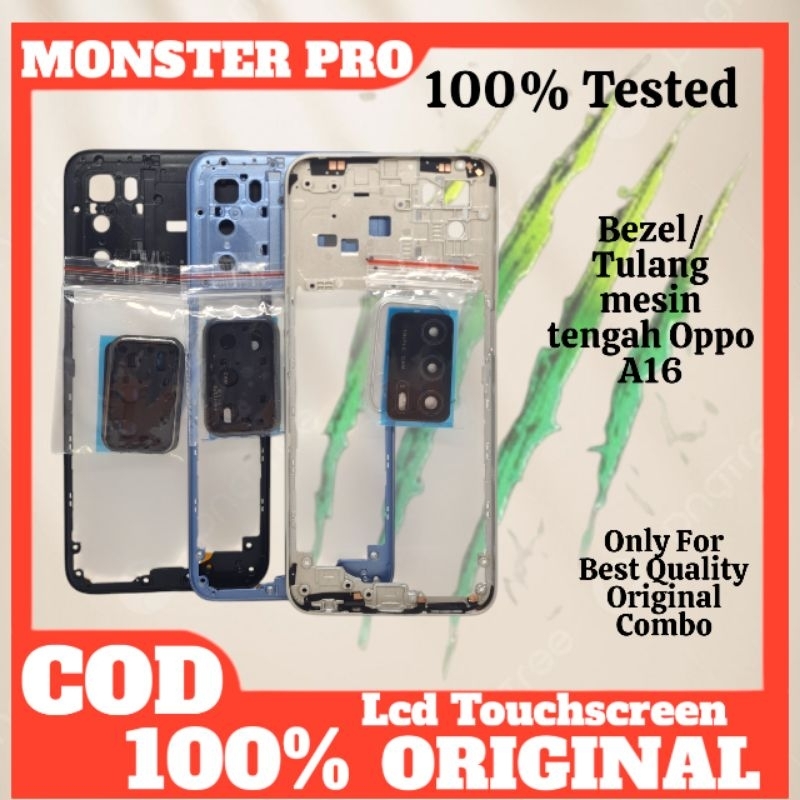Bezzel Bezel Bazel Tulang Mesin Tengah Oppo A16/A16s/A54s