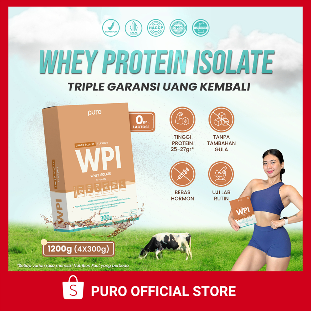 PURO ISOPRO WPI 90 WHEY ISOLATE 1.2kg