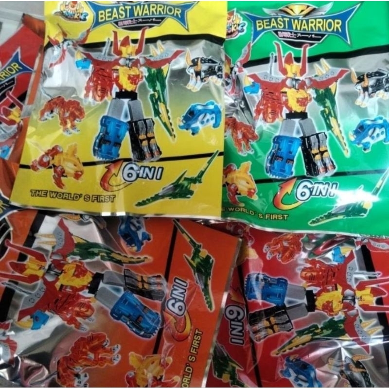 MAINAN LEGO ROBOT PLASTIK 6IN 1 MURAH ISI 20 PACK