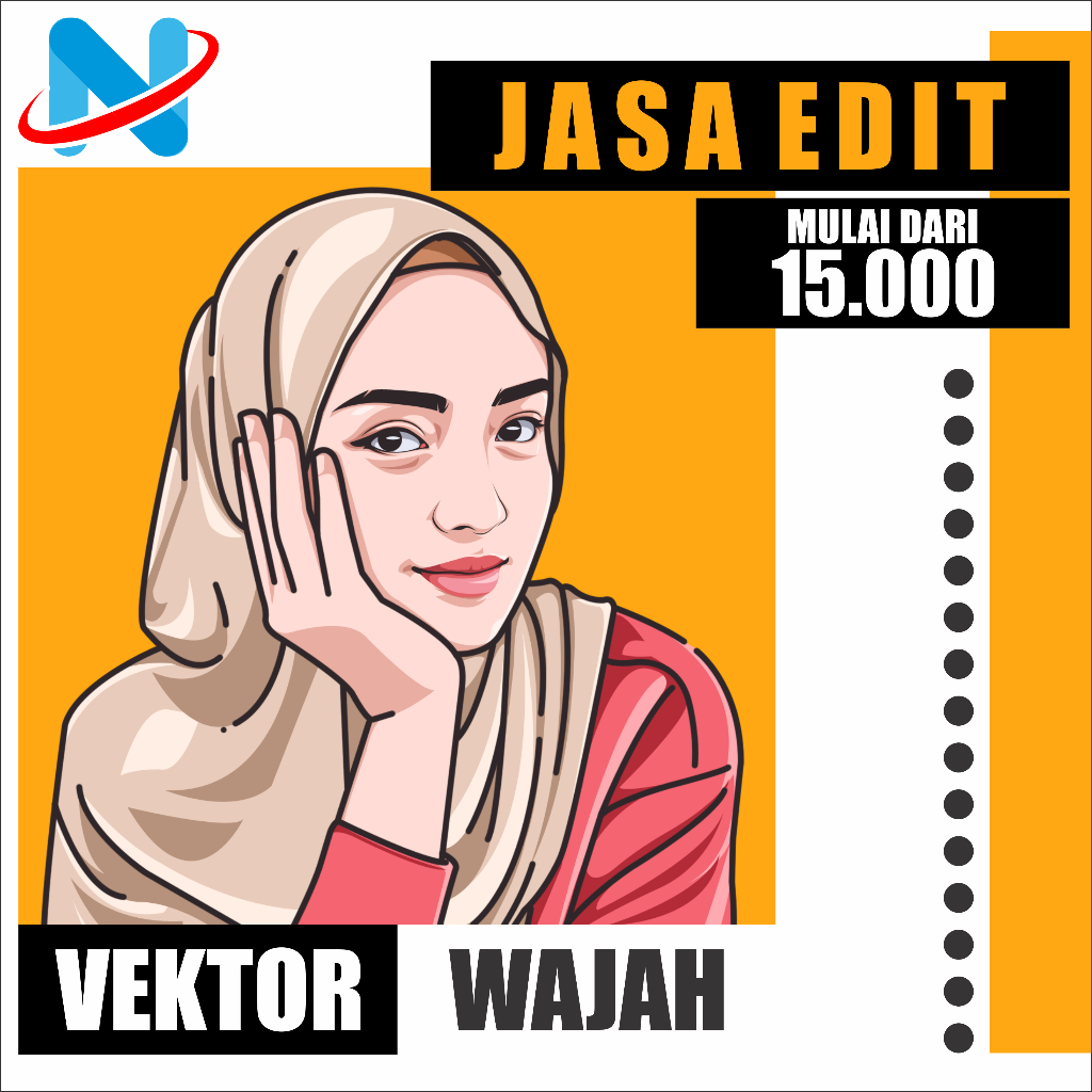 [SOFTFILE] Jasa Edit Foto - Vektor Wajah /Custom Vektor /Karikatur Wajah /Karikatur Custom/Edit Foto