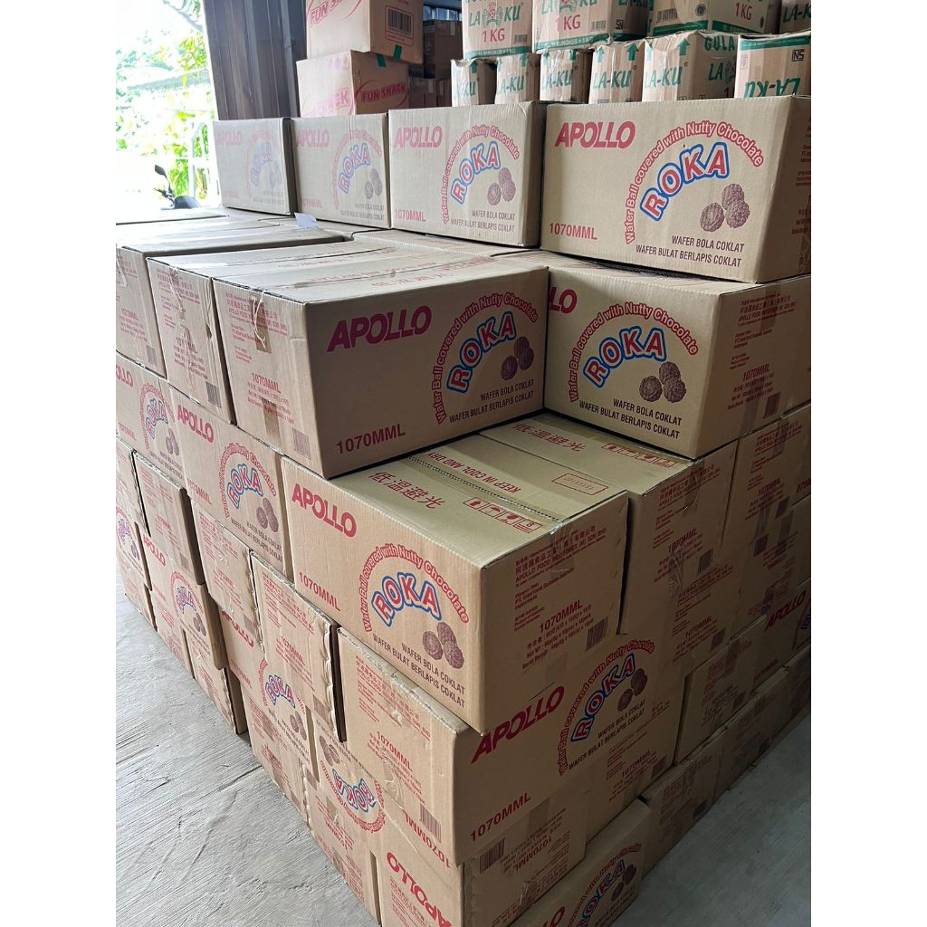 

PAKET RAMADHAN 3PCS Apollo Roka Wafer Ball Coklat 90gr 15 pcs HALAL Original Coklat Wafer Bola Impor