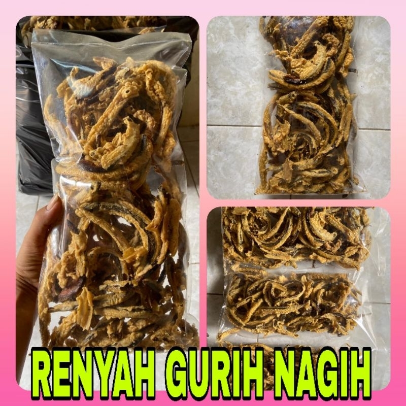

Nycyta Home Paket Puas Kripik Belut 250Gram..Renyah Gurih Nyam Lezatnya