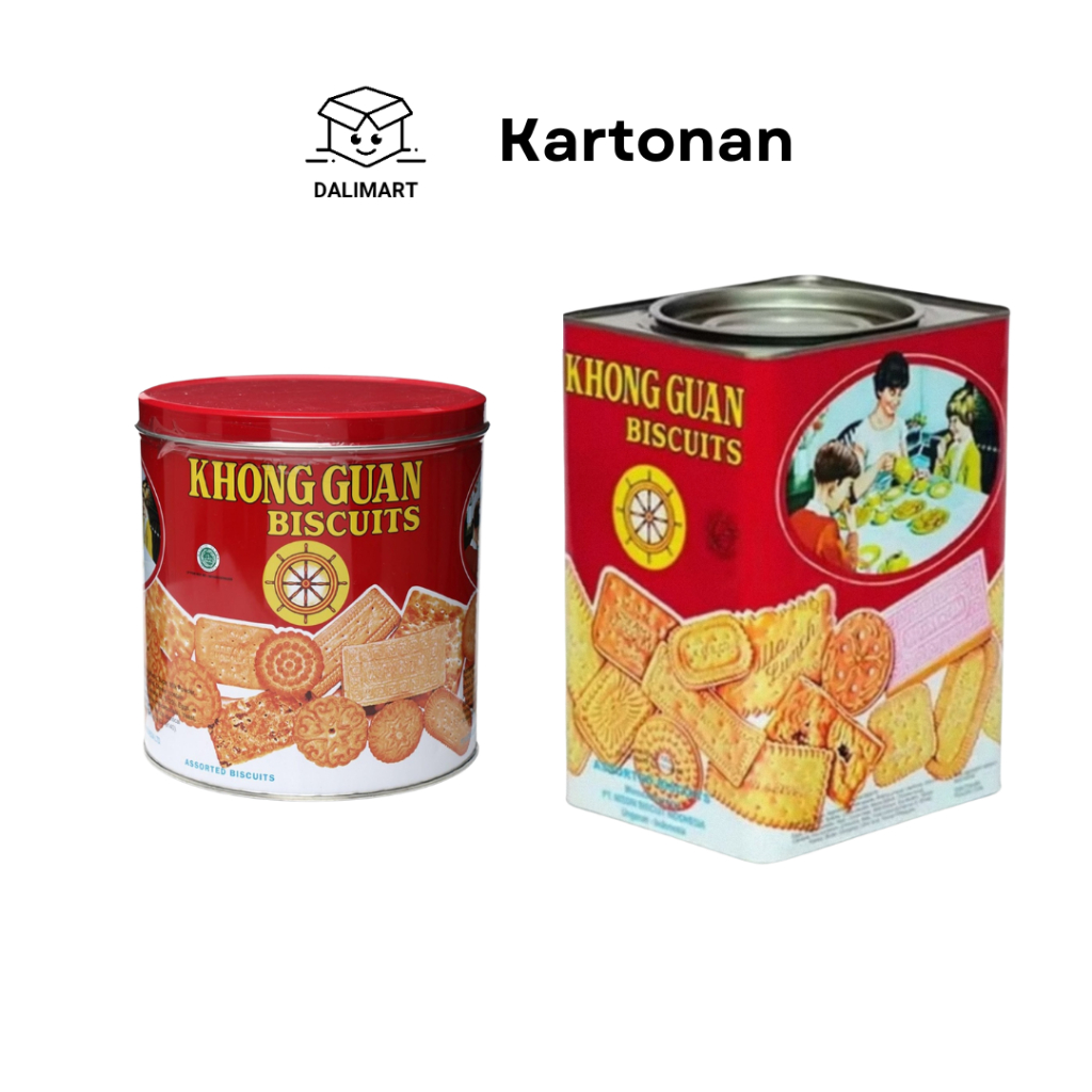 

dalimart KARTONAN KHONG GUAN KALENG BISKUIT WAFER ASSORTED 650GR 1600GR