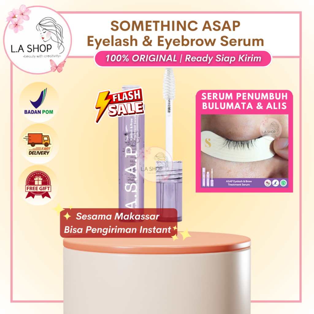 SOMETHINC ASAP Serum Eyelash Eyebrow - Serum Bulumata dan Alis Penumbuh Bulumata Original BPOM