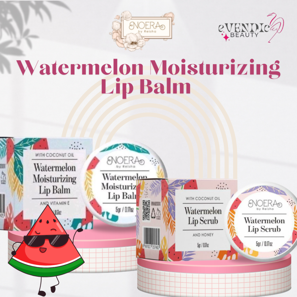 Noera Watermelon Moisturizing Lip Balm BPOM / Lip Scrub