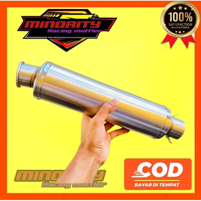 Knalpot Bulat cincin polos model wrx dbs pdk dsm cts lone rider