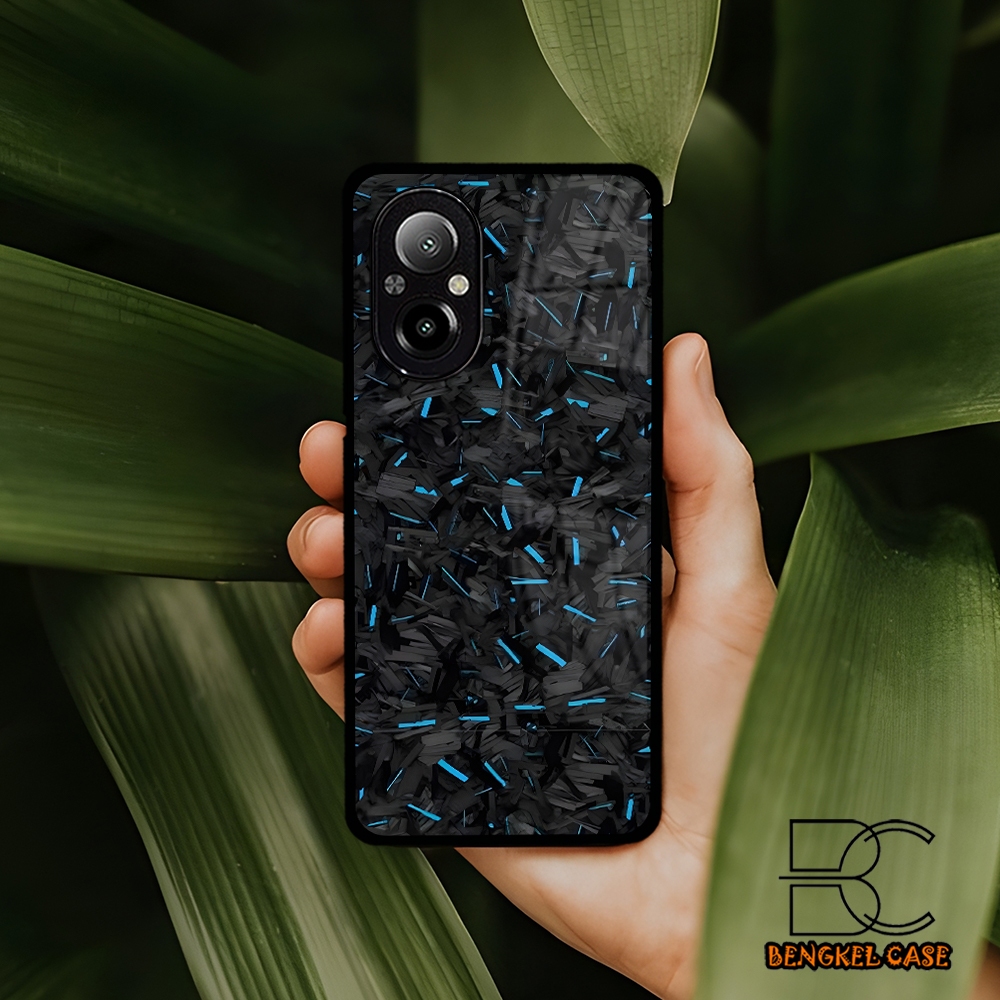 (BS102) Case Kilau Realme C67 Casing Hp Realme Pelindung Smartphone Motif KARBON