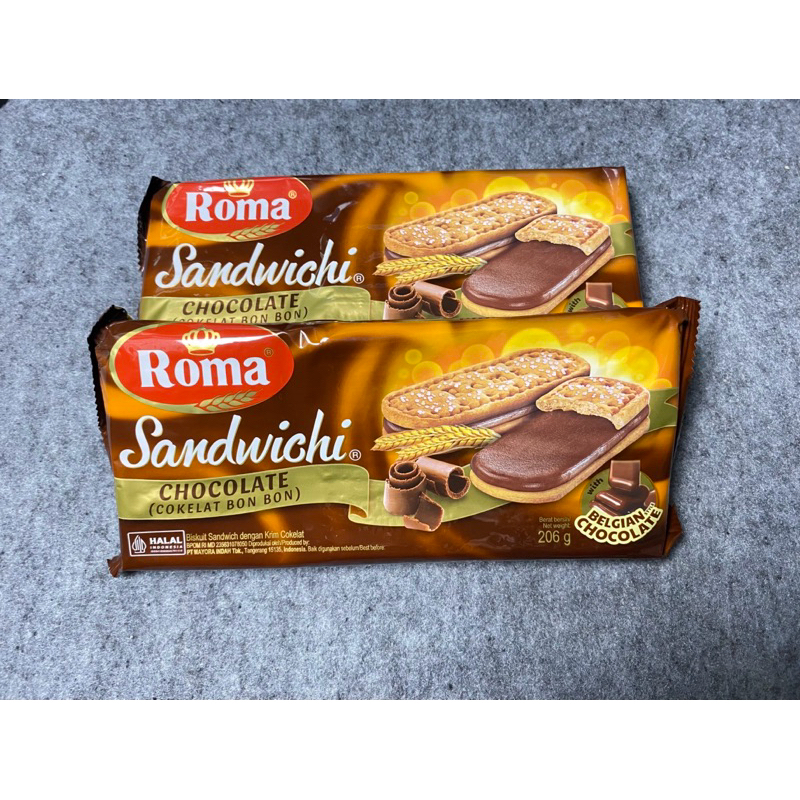 

ROMA Sandwichi Chocolate (Cokelat Bon Bon) 206g