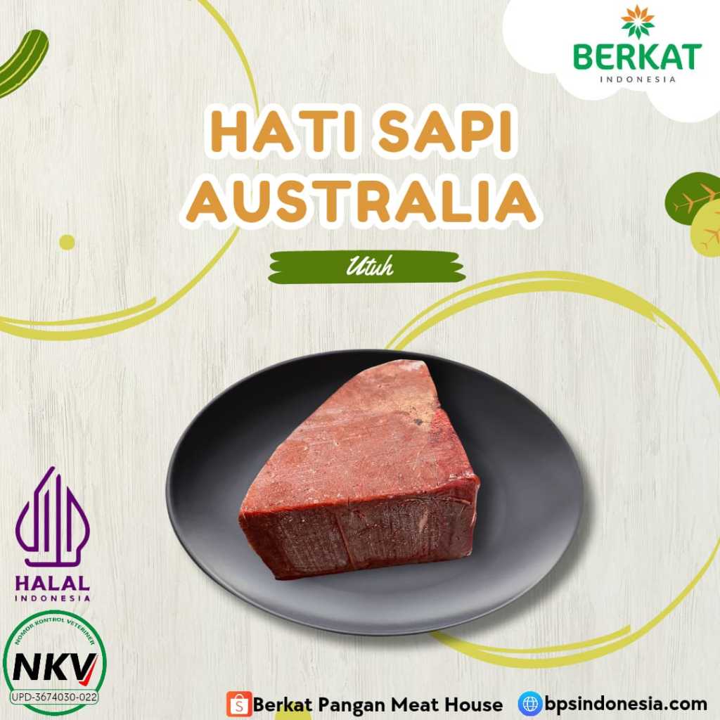 

Hati Sapi Australia | Utuh | Liver 500gr